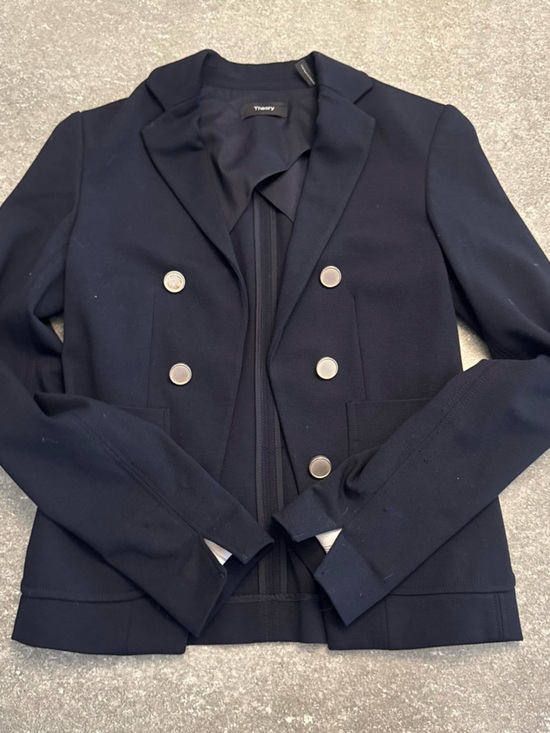 Theory Jackets & Blazers - Theory Double-Breasted Blazer in Navy | Size 00 | Good condition!